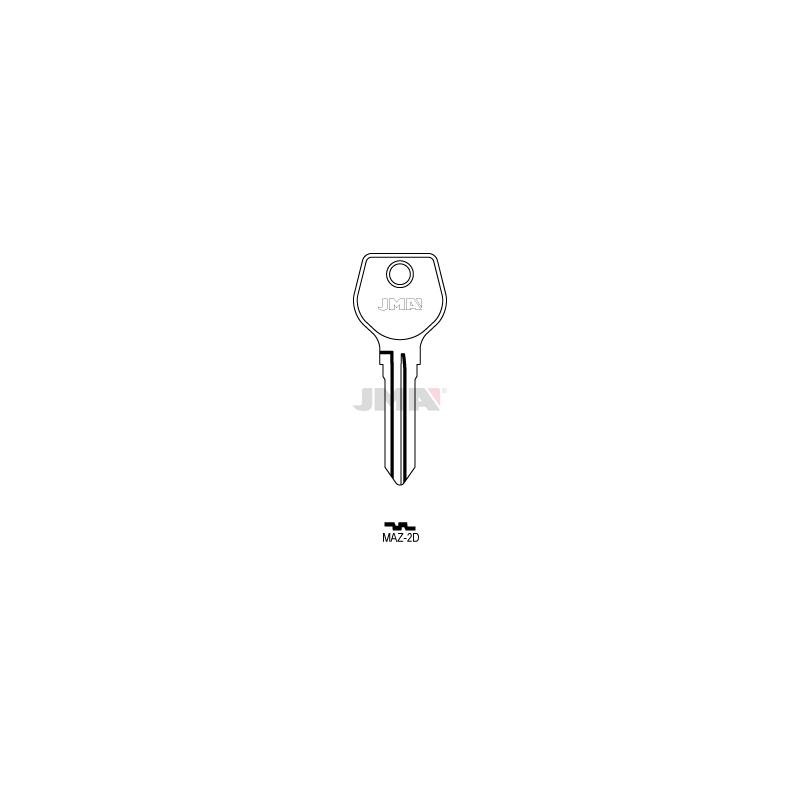 Ébauche de clé CVAC plate - CVAC151 10 - SILCA
