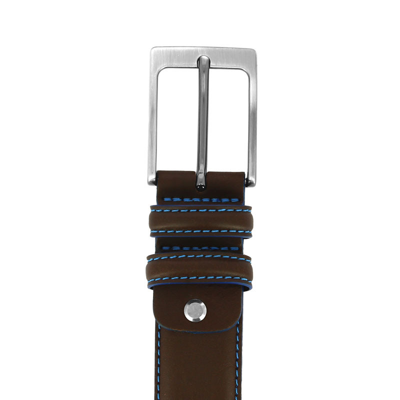 Ceinture En Cuir Véritable Pour Femme, Couleur Blanc Cassé, Taille M (Medium) - Style Classique Unie - Occasion Bon état